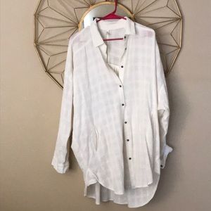 Free People button down tunic